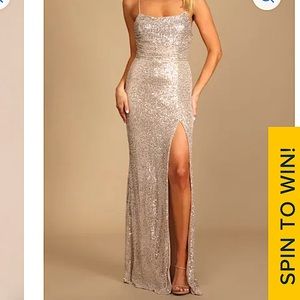 Lulus Sequin Formal Gown